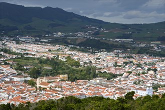 View of Angra do Heroismo by the Monte Brasil