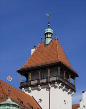 Tower of historic house in historic centre