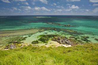 The turquoise waters of the coast of Lord Howe Island