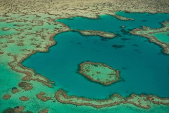 Aerial view of the Great Barrier Reef