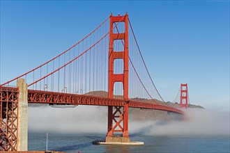 Golden Gate Bridge with fog