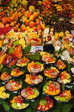 Fruits in the market of La Boqueria St. Josep