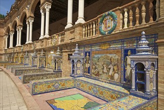 Azulejos in the Plaza de Espana
