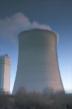 Cooling tower of the gas-turbine combined-cycle plant