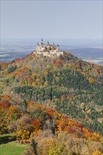 Hohenzollern Castle in autumn