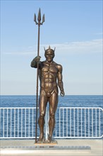 Sculpture of Neptune on sea pier