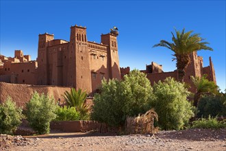 Mud buildings of the fortified Berber Ksar of Ait Benhaddou