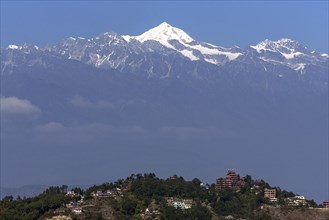 View on Nagarkot and mountains of the Himalayas
