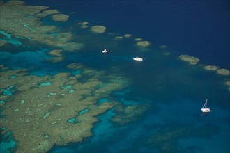 Aerial view of the Great Barrier Reef