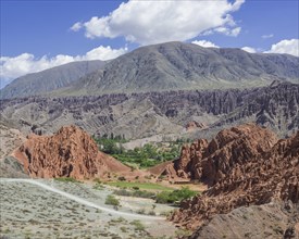 Colorful mineral-rich mountains