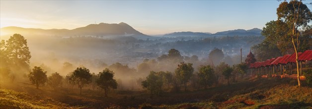 Sunrise over the valley of Kalaw