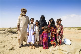 Rashaida family in the desert around Massaua