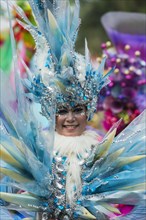 Elaborate costume at the Jember Fashion Festival