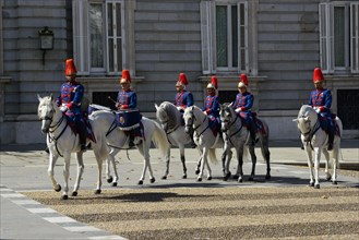 Royal Guards on horseback in front of the Royal Palace