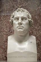 Marble bust of Martin Luther in the Walhalla memorial
