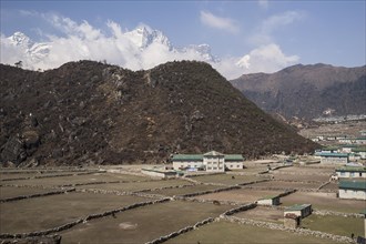 Pastures in the Sherpa village of Khumjung