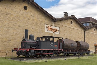 Historic train at Muga Winery