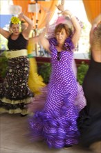 Flamenco dancers at the Feria del Caballo