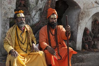 Two sadhus in typical clothes