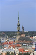 Historic centre with St. Peter's Church and Riga Cathedral
