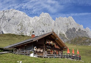 Mountain hut with Hochkonig