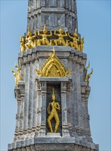 Chedi with gilded figures