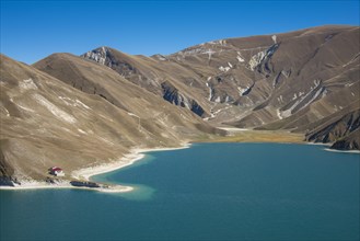 Lake Kezenoyam in the Chechen mountains