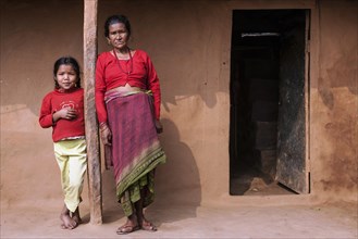 Nepalese woman and a local girl