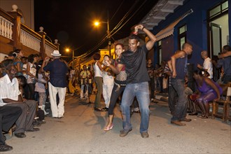 Music and dancing in the street