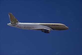 A9C-AM Gulf Air Airbus A320-214 in flight