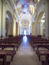 Interior of the baroque church