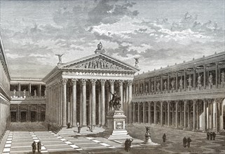 Reconstruction of the Forum of Caesar or Forum Iulium
