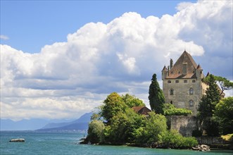 Yvoire Castle on Lake Geneva or Lac Leman