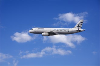 SX-DGD Aegean Airlines Airbus A320-232 in flight
