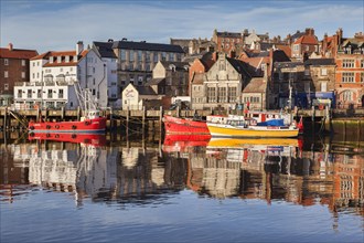 A sunny winter morning in Whitby Harbour