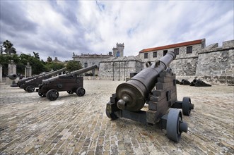 Cannon at the Spanish fortress Castillo de la Real Fuerza