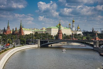 The Moskva river and the Kremlin