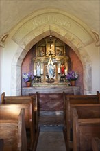 Altar with statue of Mary