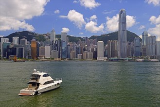 Skyline of Hong Kong Island and Hong Kong River