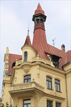 Art Nouveau facade of the house Alberta iela 12 or Albert Street 12