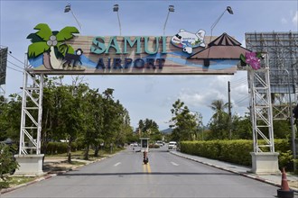 Entrance gate at Samui airport