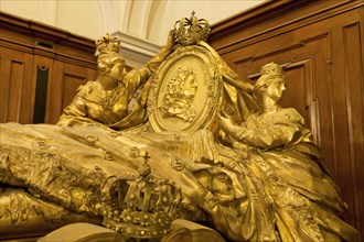 Ceremonial coffin in the Hohenzollern crypt in the Berlin Cathedral