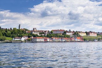 Old town with Burg Meersburg castle and palace