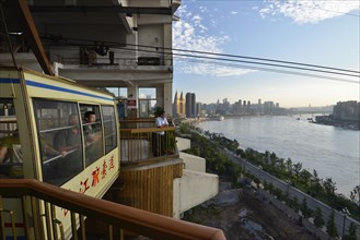 Station of the cable car travelling over the Yangtze River