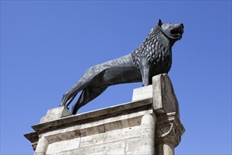 Brunswick Lion on the Burgplatz square