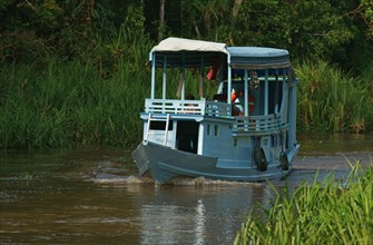 Tourist boat in Tanjung Puting National Park