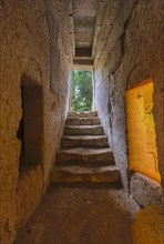 Entrance tunnel to grave chamber