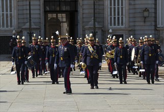 Royal band in front of the Royal Palace