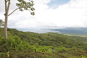 View from Maderas volcano onto the island and Lake Nicaragua
