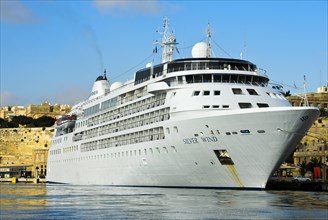 Cruise ship Silver Wind in the port of Valletta